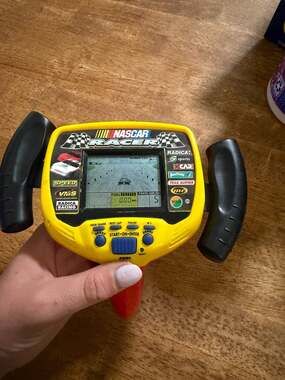 Vintage Radica NASCAR Racer Handheld Electronic Racing Game